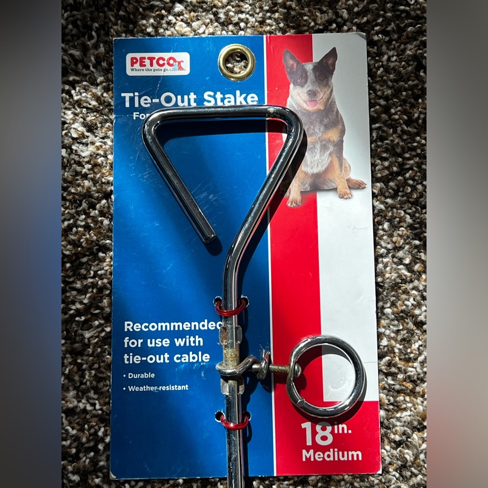 Dog Tie Out Stake 18”